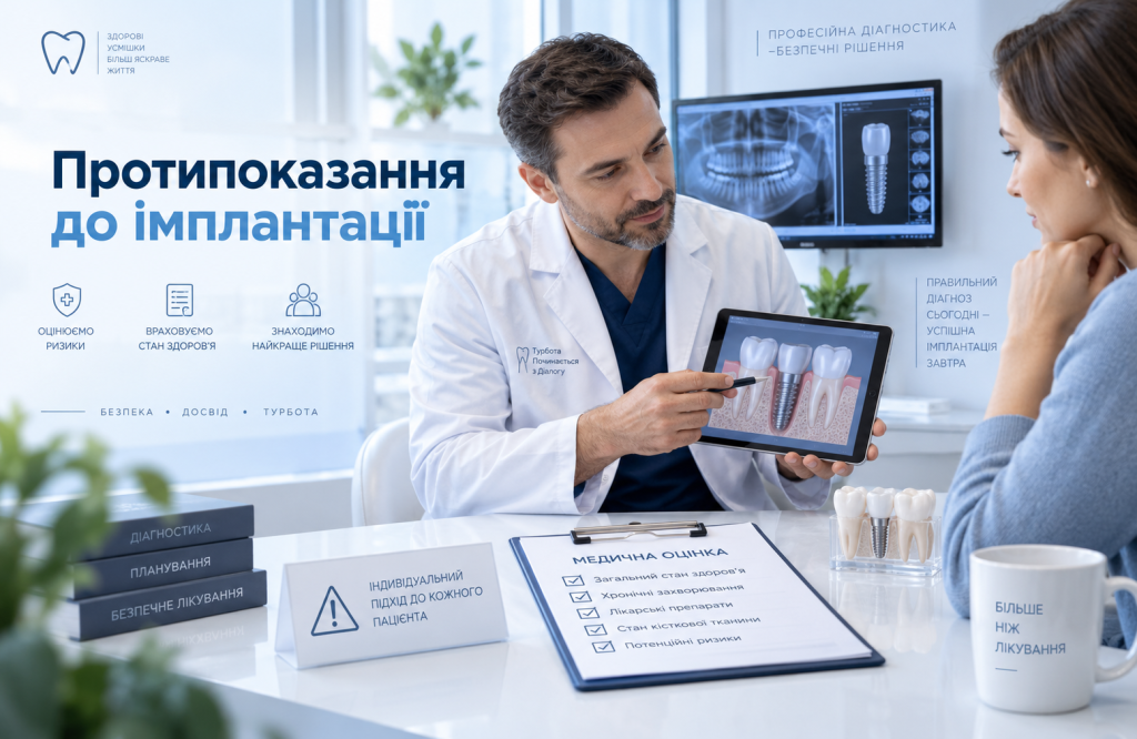 Протипоказання до імплантації зубів — консультація та оцінка ризиків